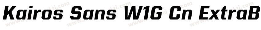 Kairos Sans W1G Cn ExtraBold Regula字体转换